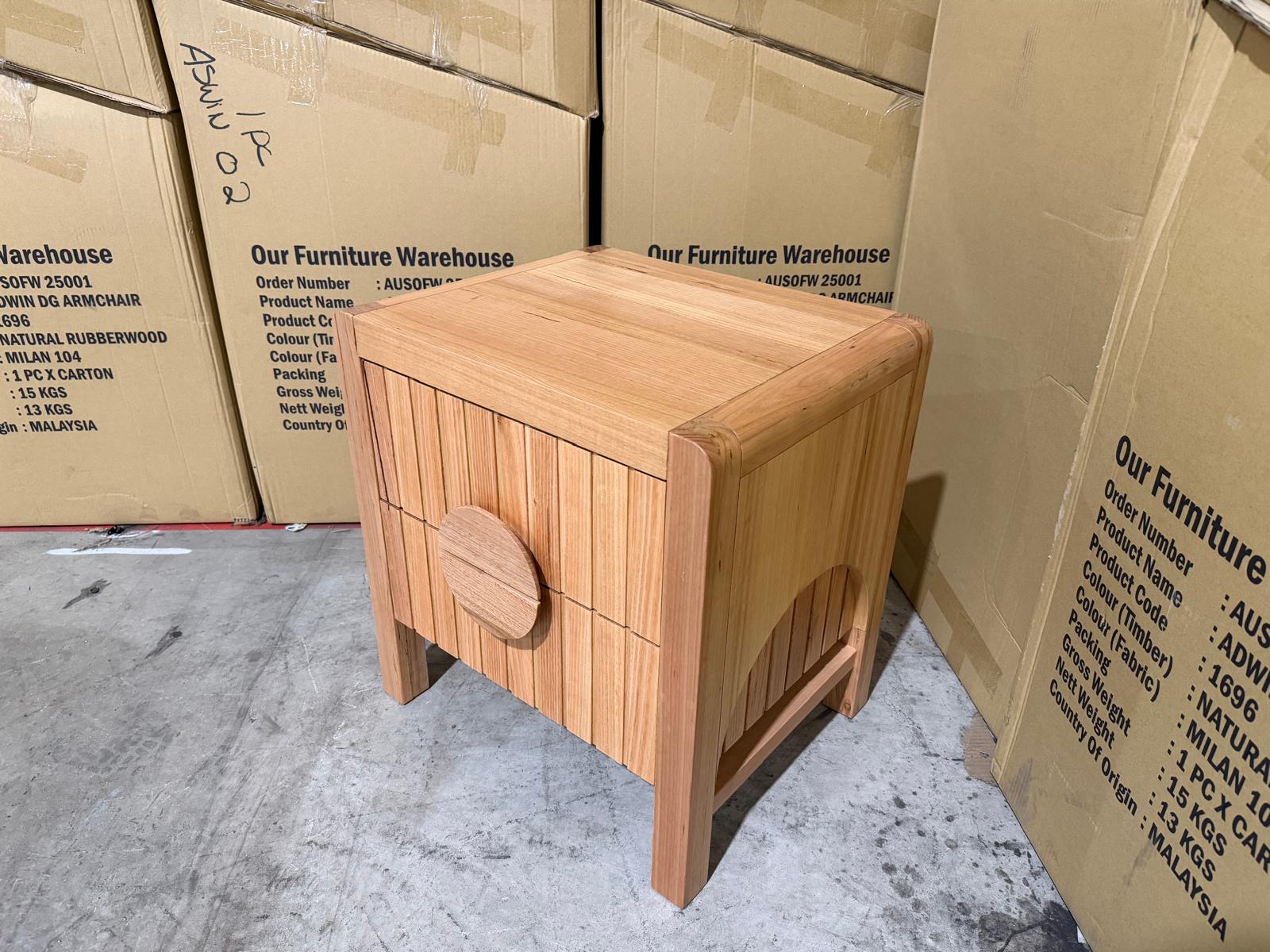 Morocco Bedside table in natural Messmate