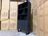 Eclipse Bookcase Matt black finish oak timber