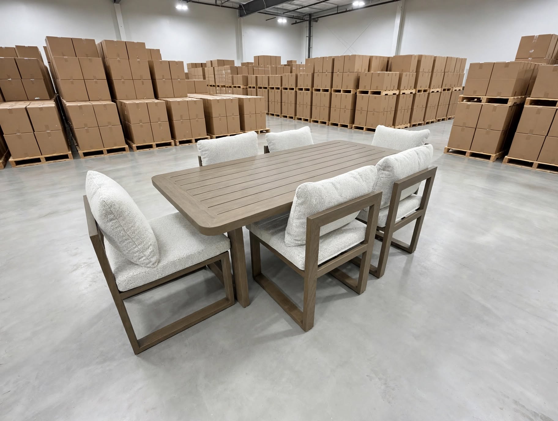 Trinidad 7 PCE Outdoor Setting 2 Metre Table with 6 Chairs