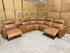 Rogers 6pce Modular Lounge Dual Motor Electric Recliners (Tan)