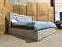 Memphis Super King Bed In Light Grey