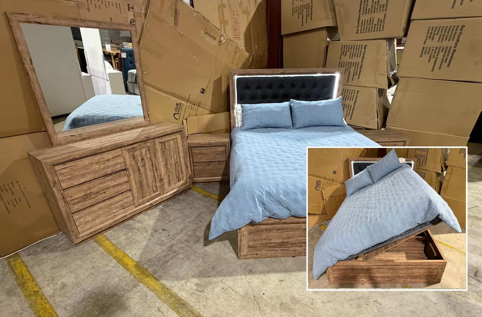 Manly 4pce Suite with Dresser