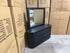 Athena ripple dressing table inc mirror in shadow black finish