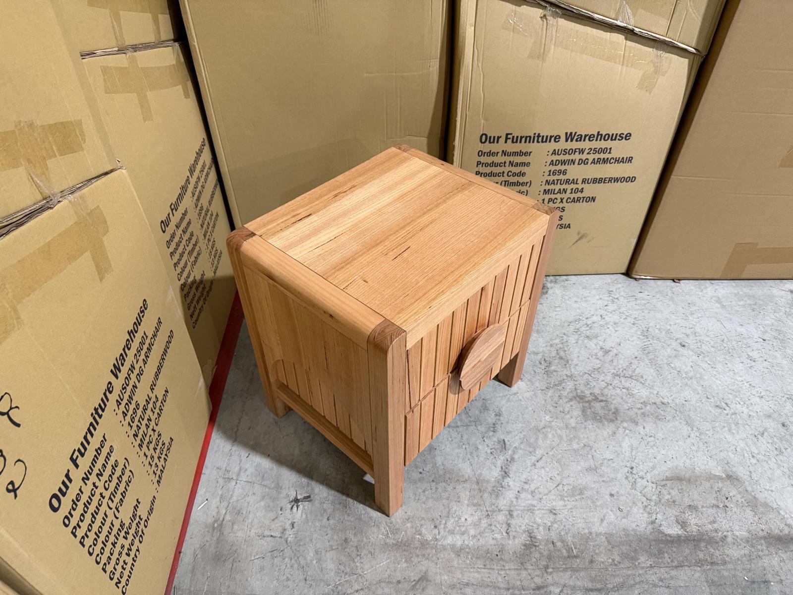 Morocco Bedside table in natural Messmate
