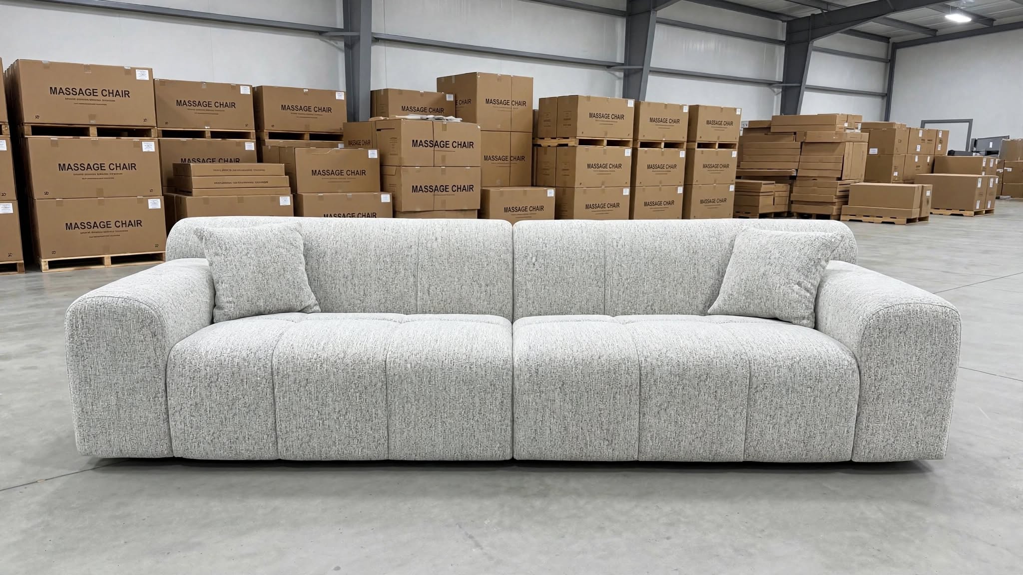 Bobbi 3 Seater Sofa In Grey
