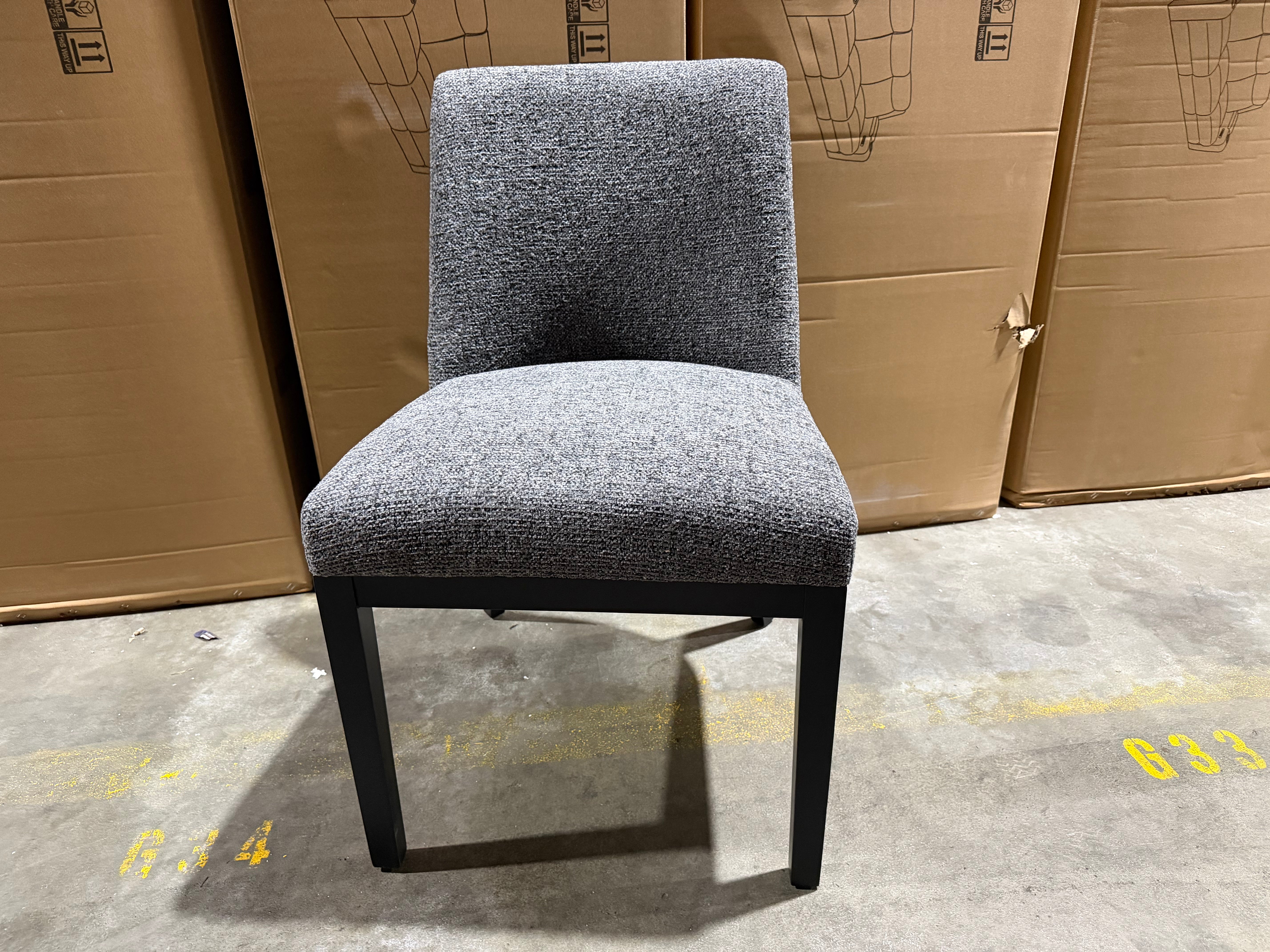 GINKO MK2 Dining Chair With Natural Light Leg Charcoal Fabric