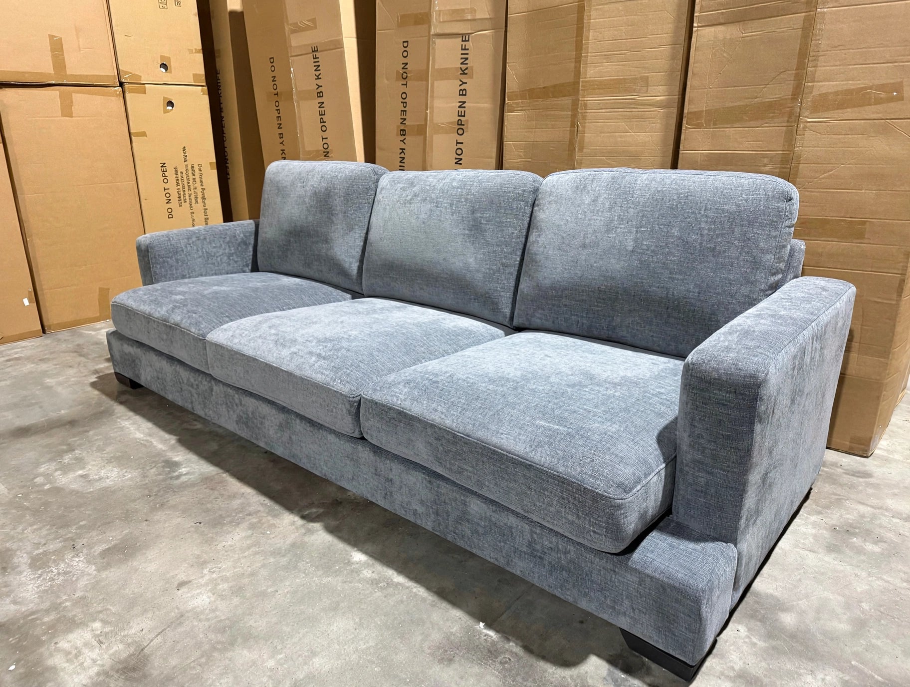 Stella 3 Seater Sofa In Super Glamour Licorice
