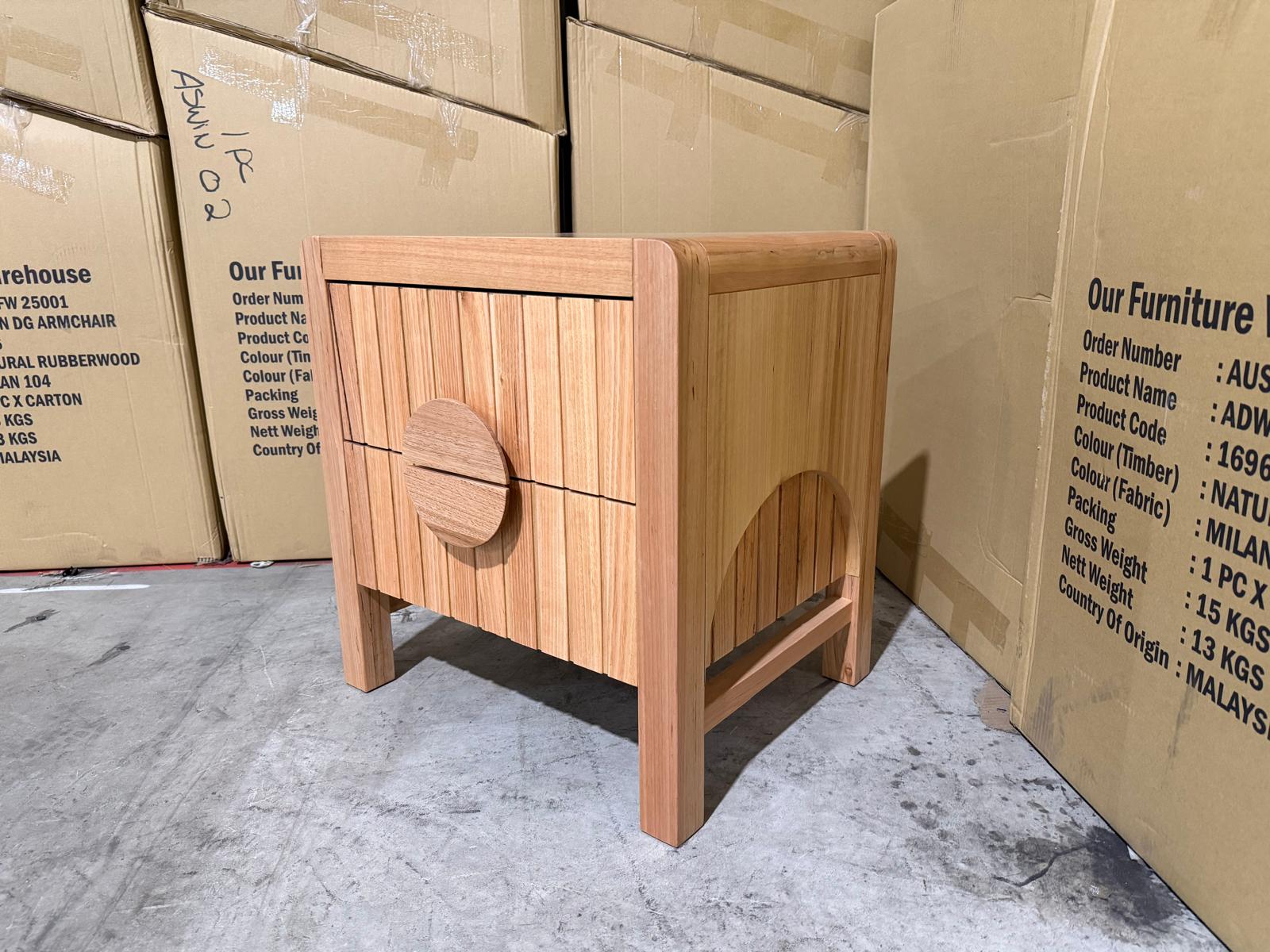 Morocco Bedside table in natural Messmate