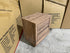 Manly frank bed side chest in rustic walnut