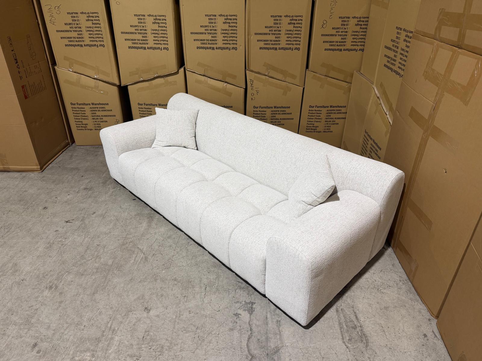 Bobbi 3 seater sofa y-505 in OTE present 111 natural.