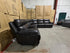 Modena Modular Lounge with 3x Electric Recliners In Black Leather