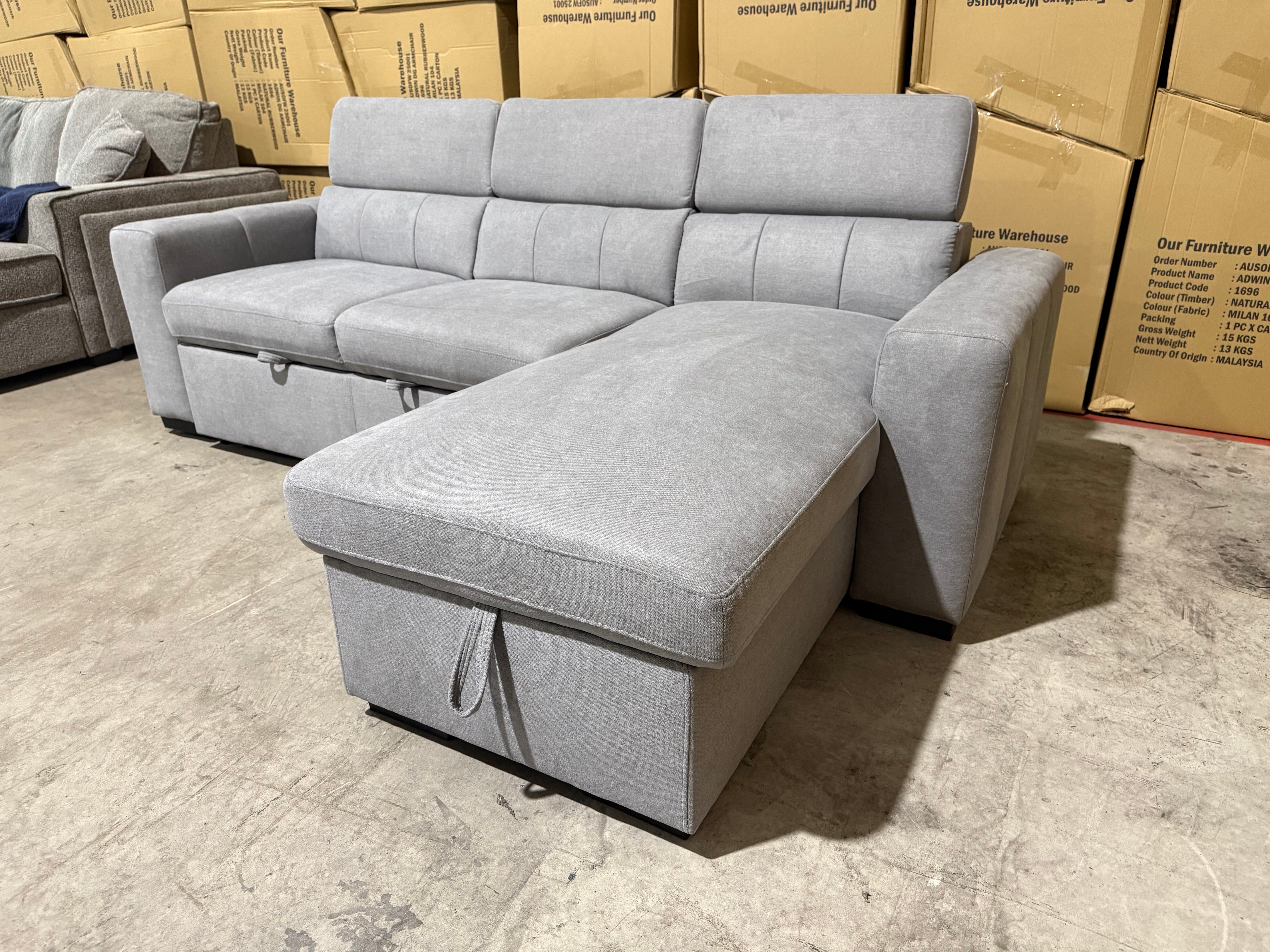Monza Reversible Chaise Lounge With Sofa Bed