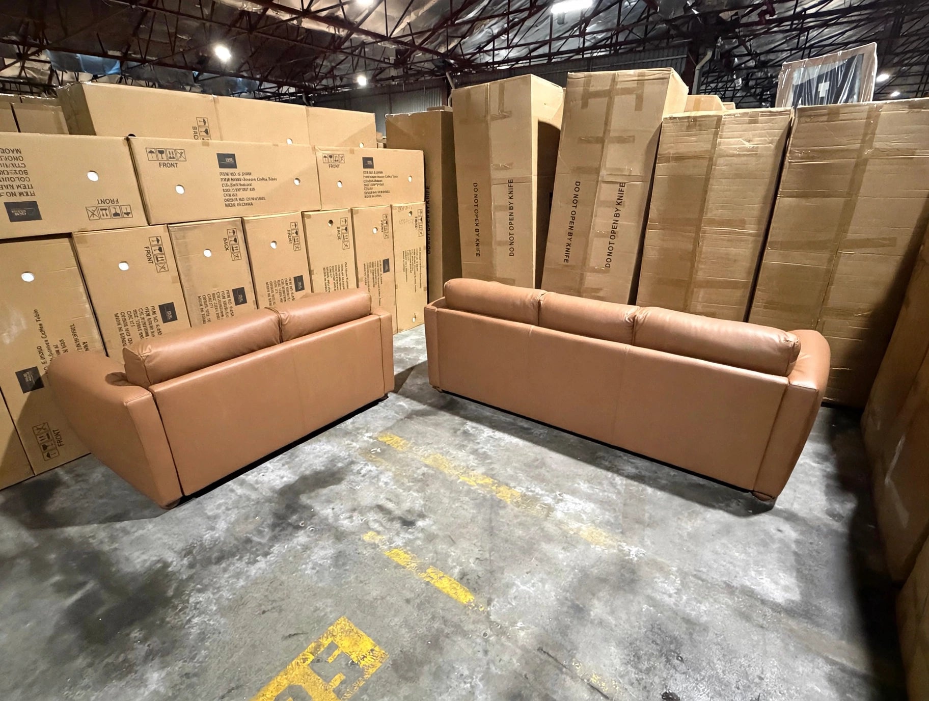 Sapphire 3+2 Seater Lounge Package in Tan