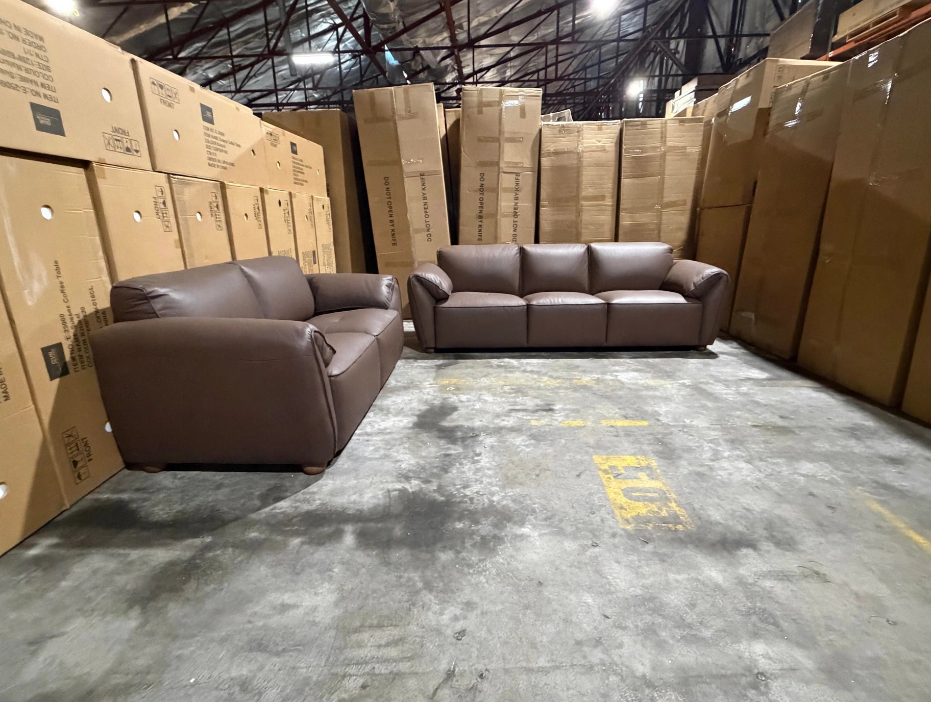 Sapphire 3+2 Seater Lounge Package In Chocolate Brown
