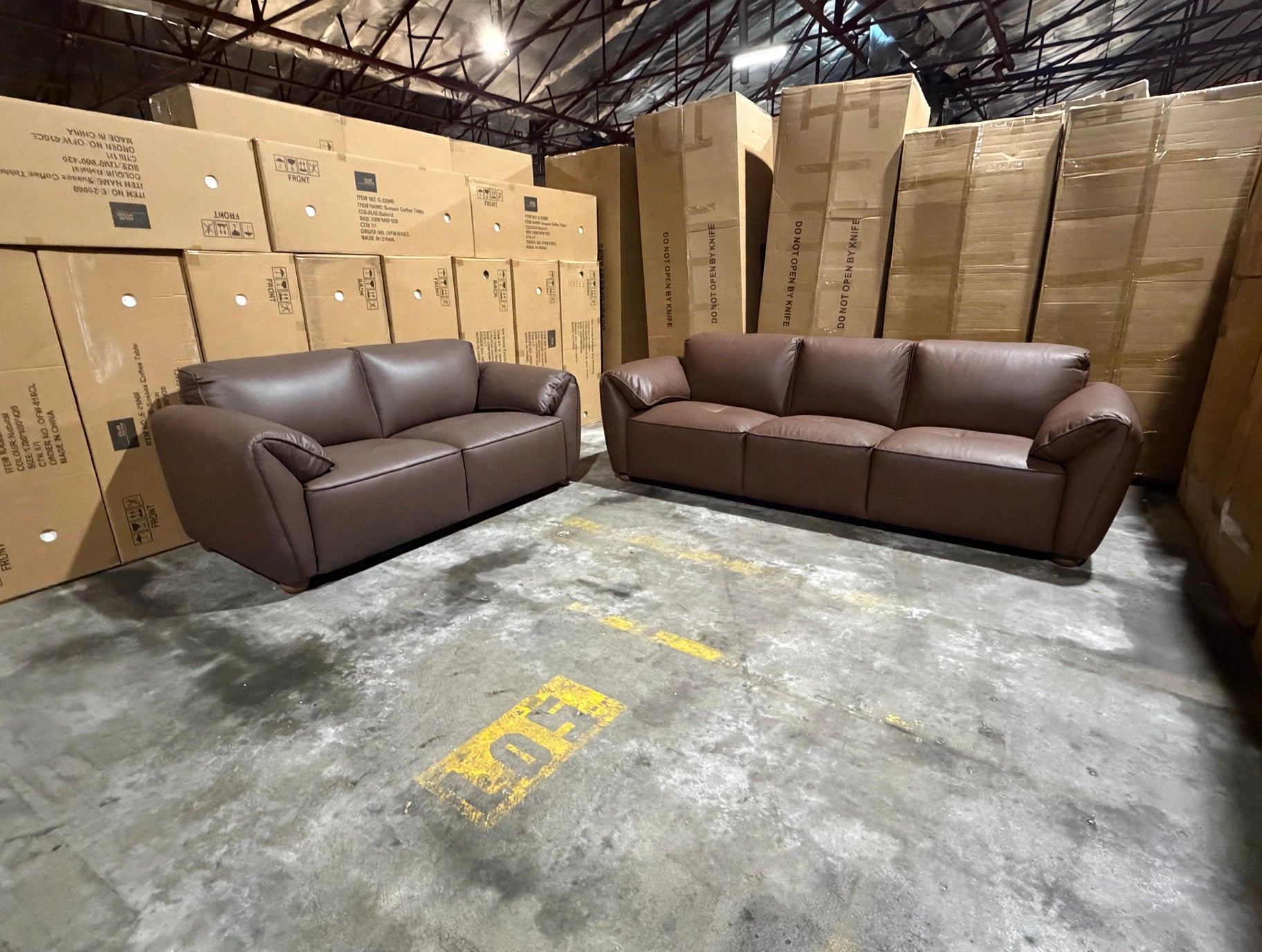 Sapphire 3+2 Seater Lounge Package In Chocolate Brown