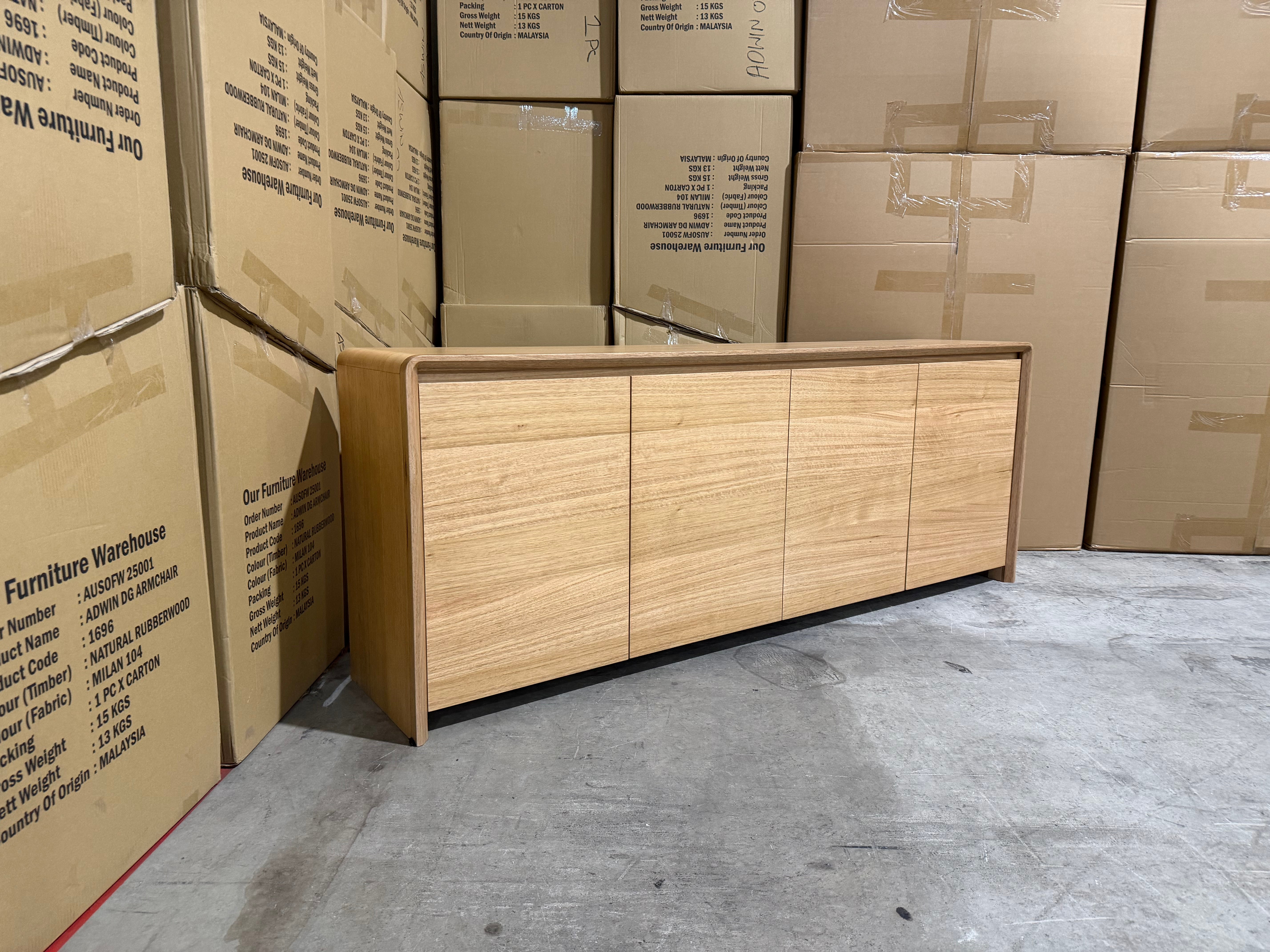 Mitcham Buffet in natural Tassie Oak Dining Range