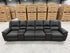 Bradford Home theatre lounge inc 4 electric recliners in nic 98 black 25106