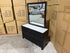 Portugal dressing table with mirror black finish with marble looking top