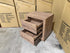 Manly frank bed side chest in rustic walnut