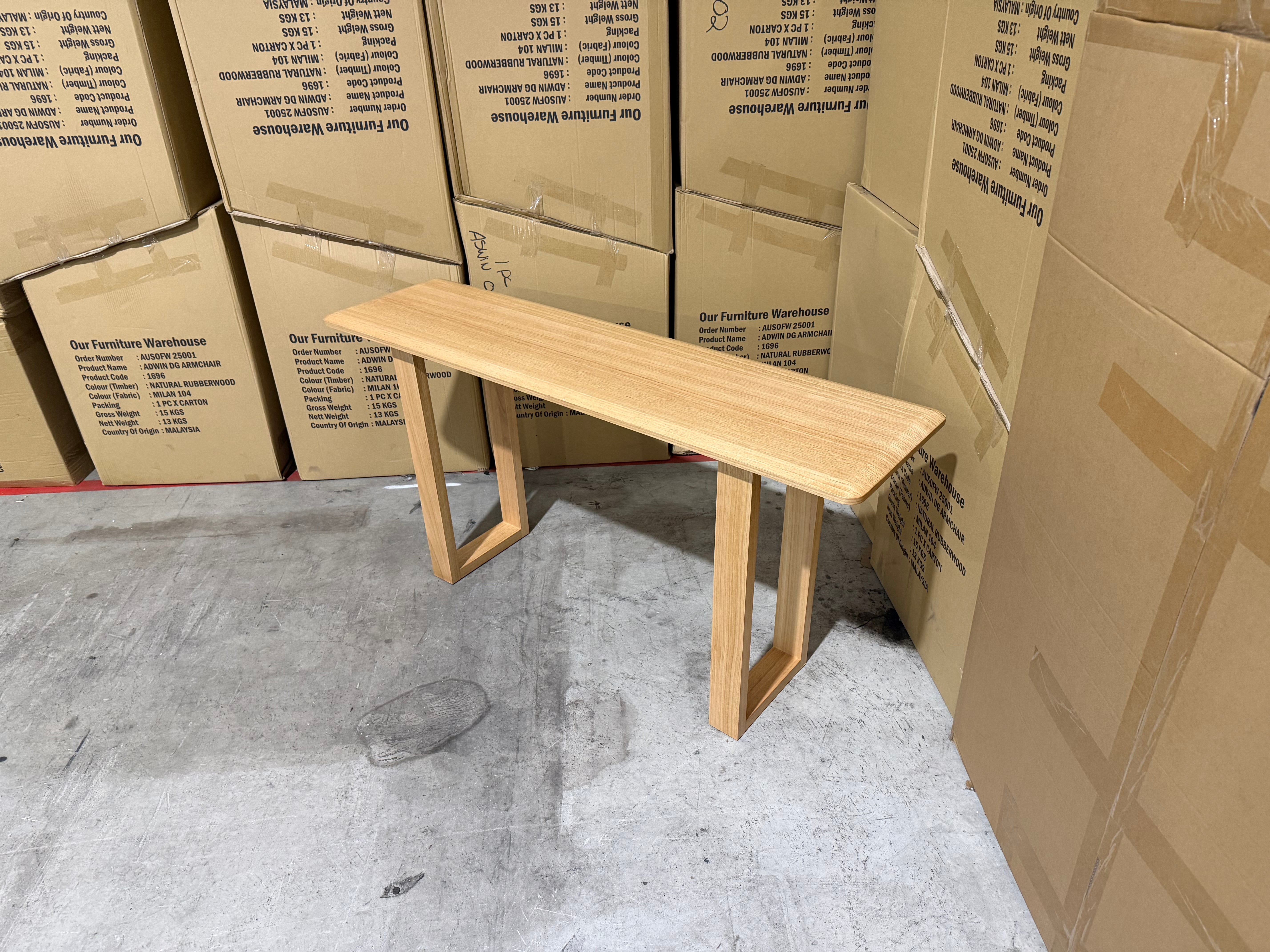 Mitcham Hall table in Natural Tassie Oak Dining Range