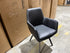 Bermuda Fully Upholstered Dining Chair With Black Metal Legs In Black