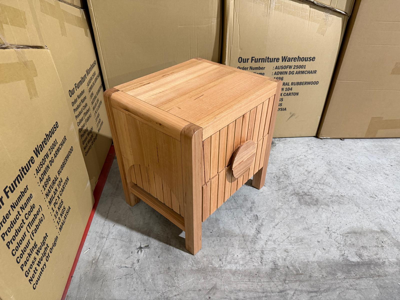 Morocco Bedside table in natural Messmate