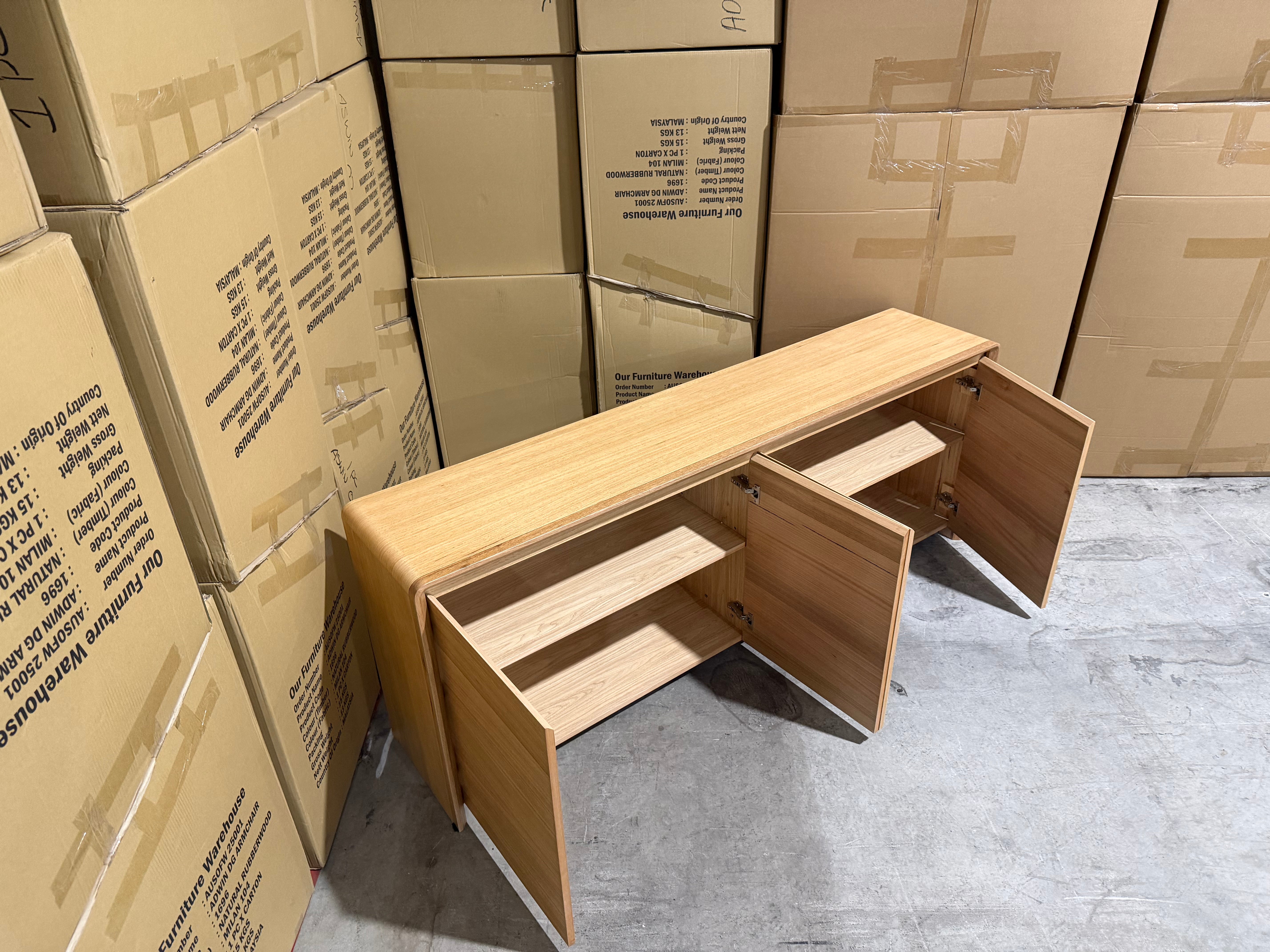 Mitcham Buffet in natural Tassie Oak Dining Range