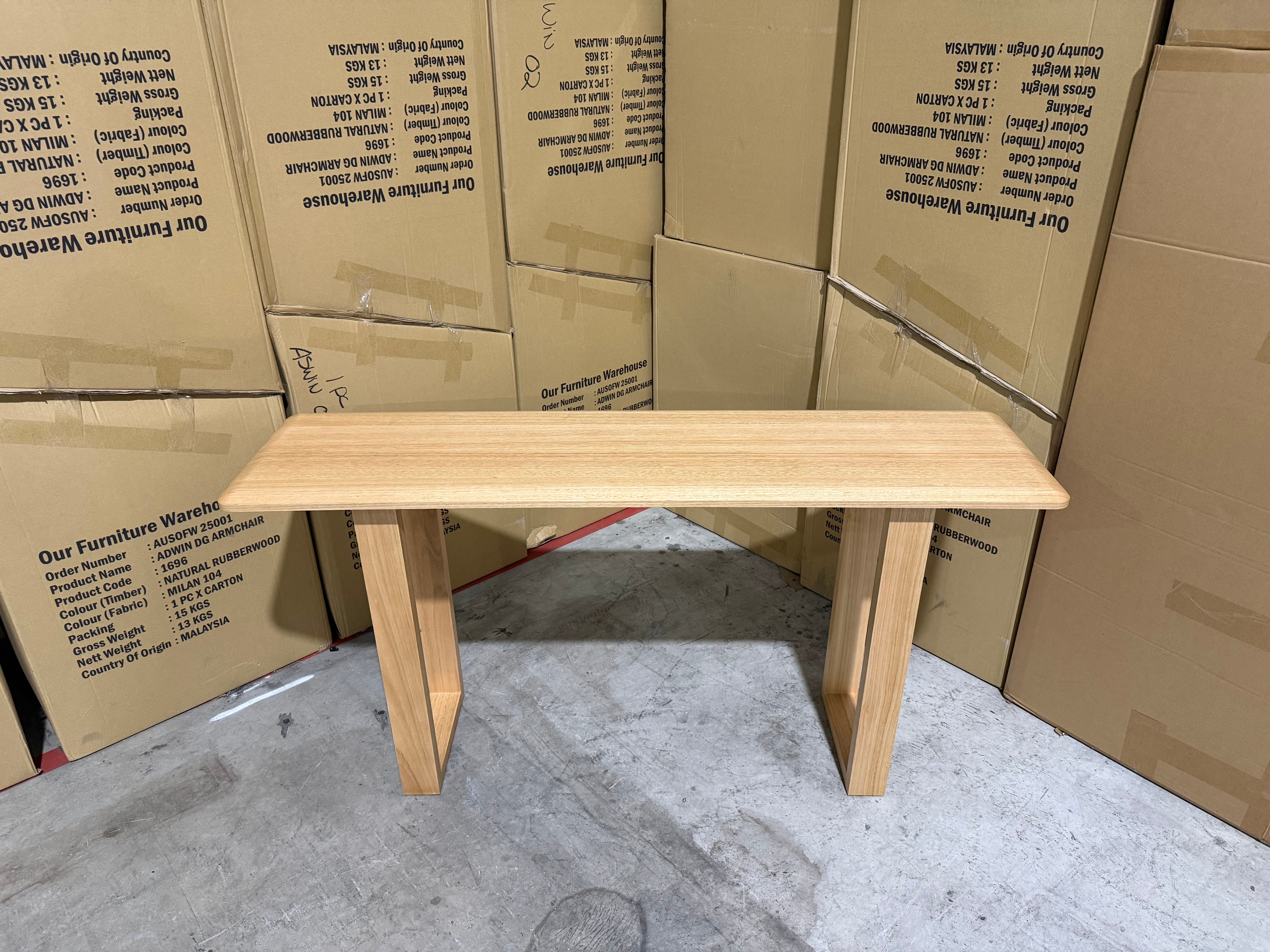 Mitcham Hall table in Natural Tassie Oak Dining Range