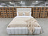 Taya Queen Size Upholstered Bed With Gas Lift in Share Natural