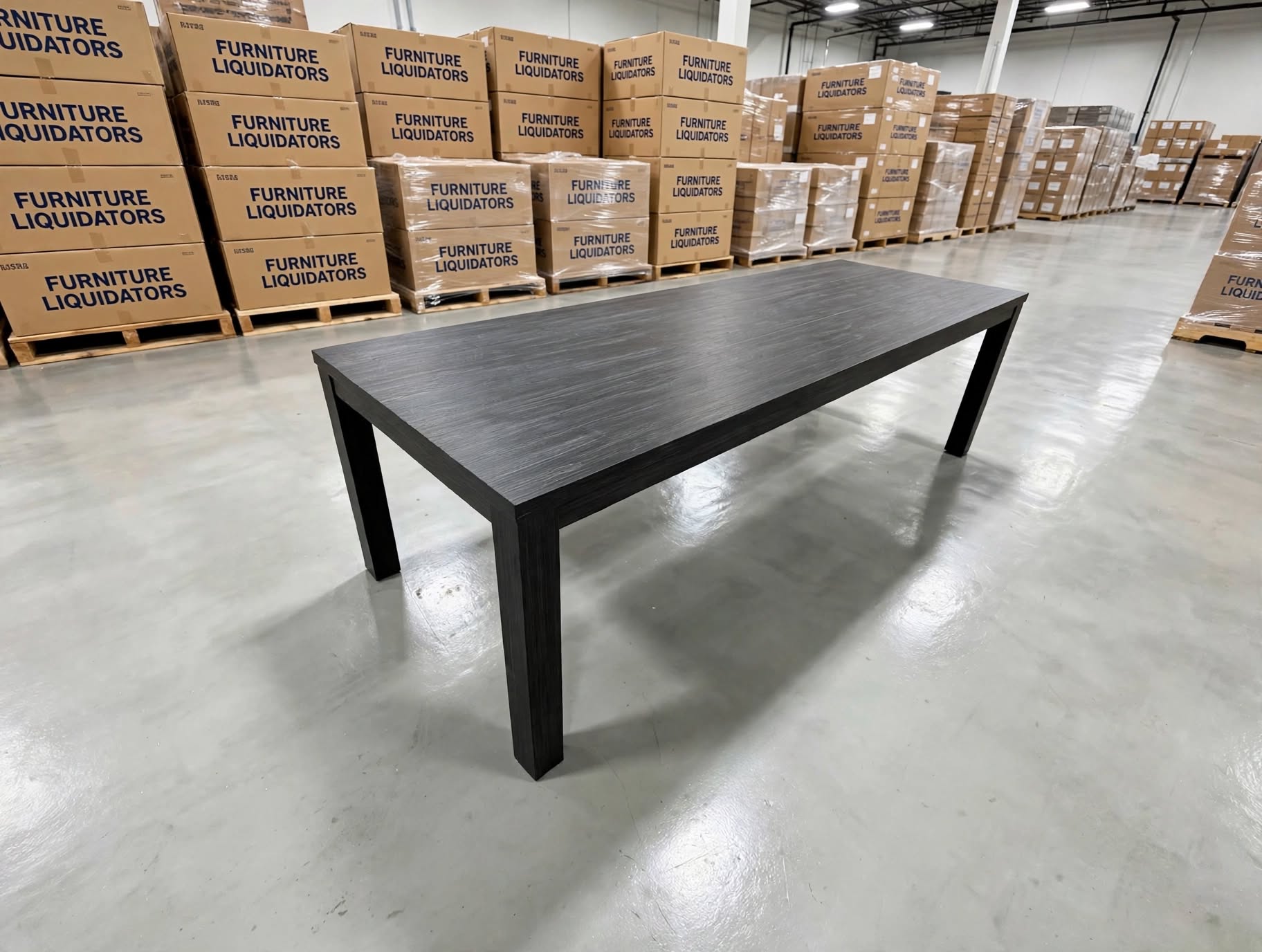 Dark Night 2250 dining table in black prd1003