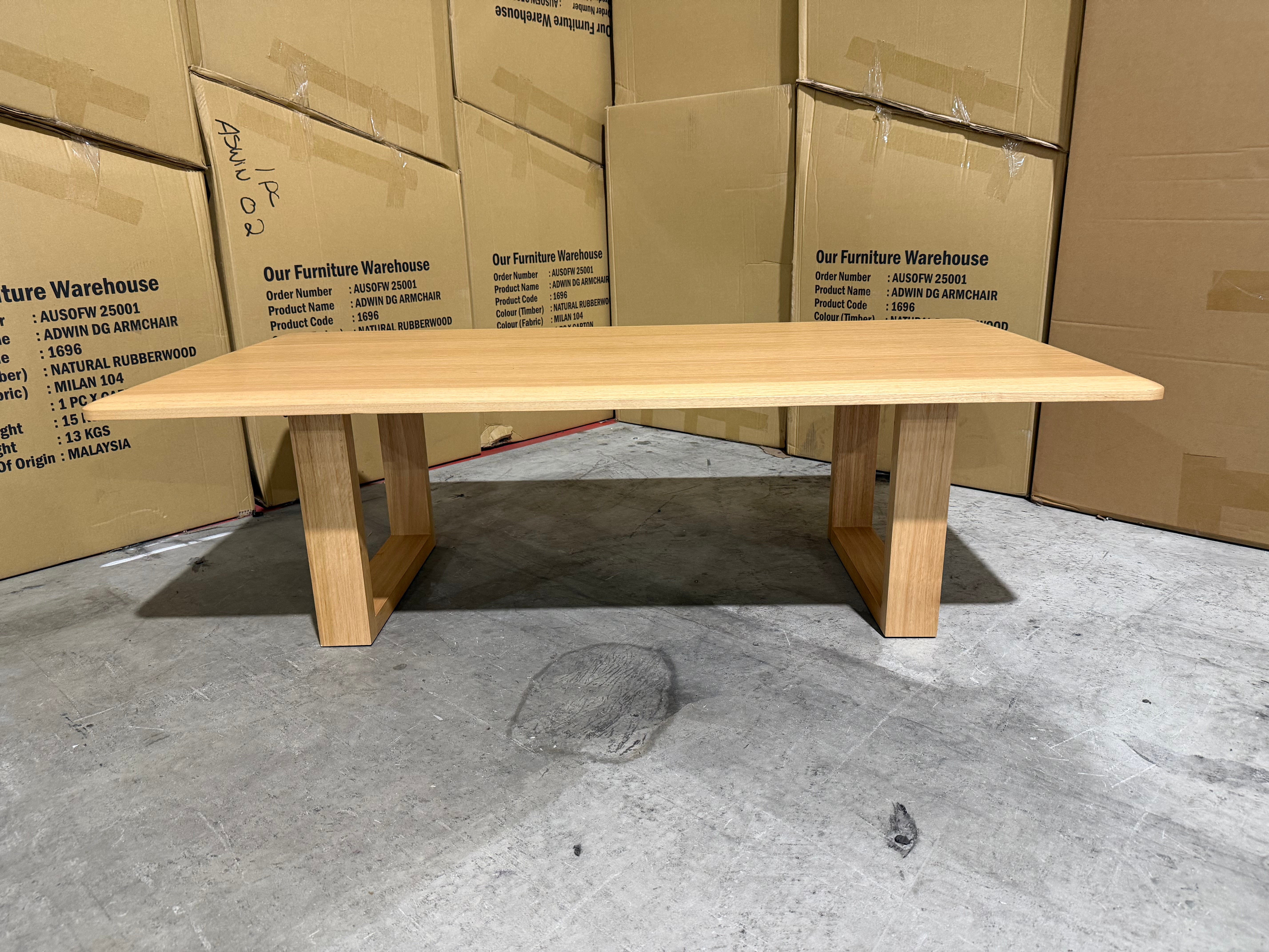 Mitcham Coffee Table in natural Tassie Oak Dining Range