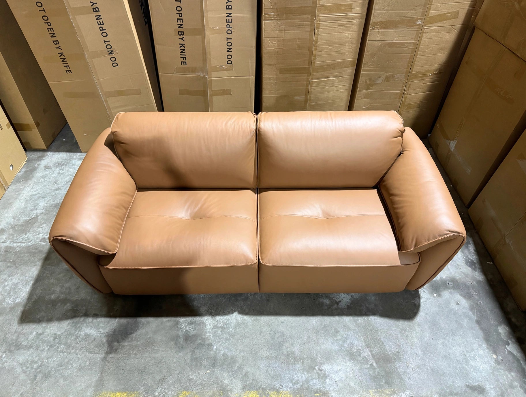 Sapphire 2 Seater Sofa in Tan Leather