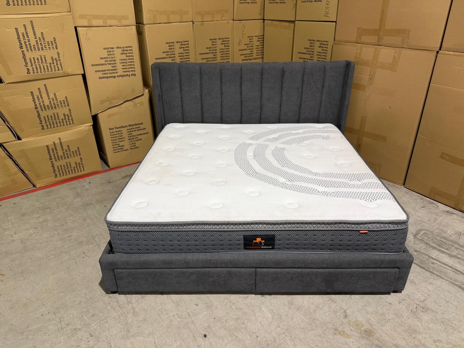 Portand Super King Bed & Mattress Package