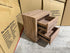 Manly frank bed side chest in rustic walnut