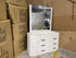 Atlanta dressing table inc mirros in grey wash finish