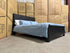 Athena ripple King size bed in shadow black finish