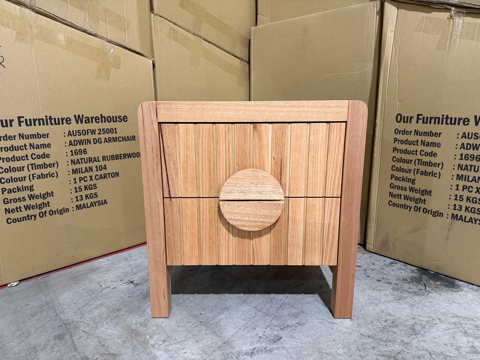 Morocco Bedside table in natural Messmate
