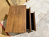 Flinders bed side chest in pecan finish