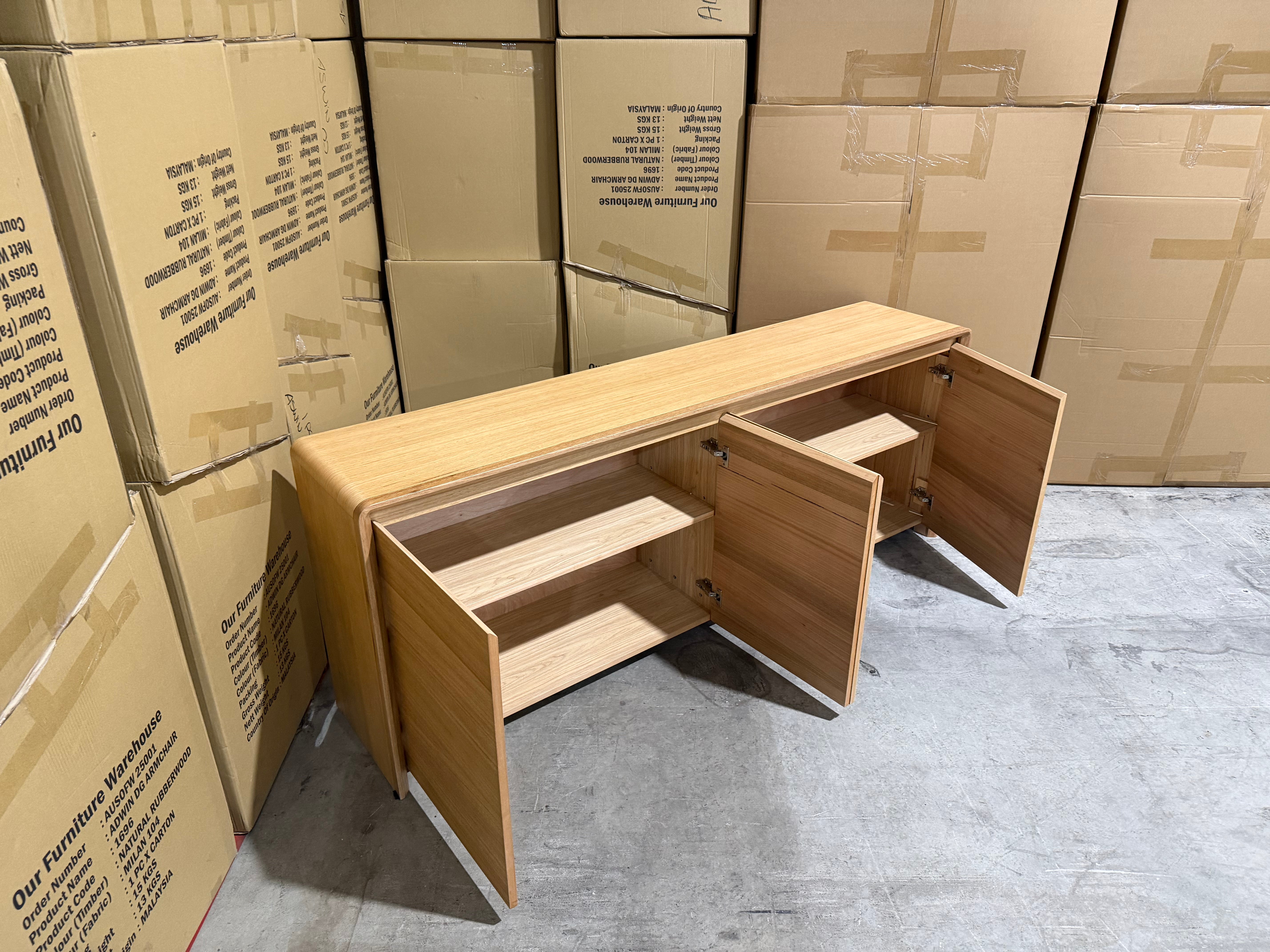 Mitcham Buffet in natural Tassie Oak Dining Range