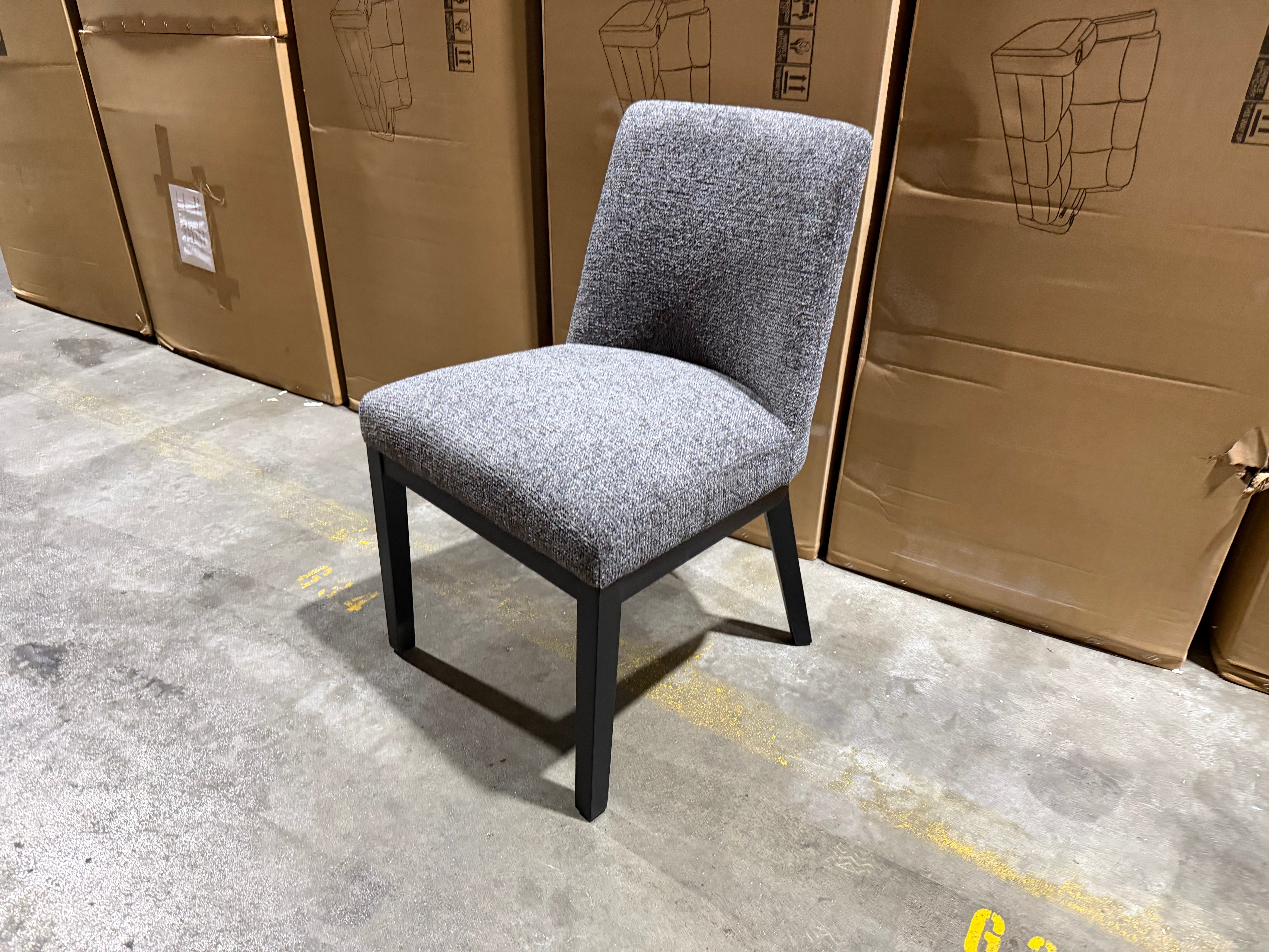 GINKO MK2 Dining Chair With Natural Light Leg Charcoal Fabric