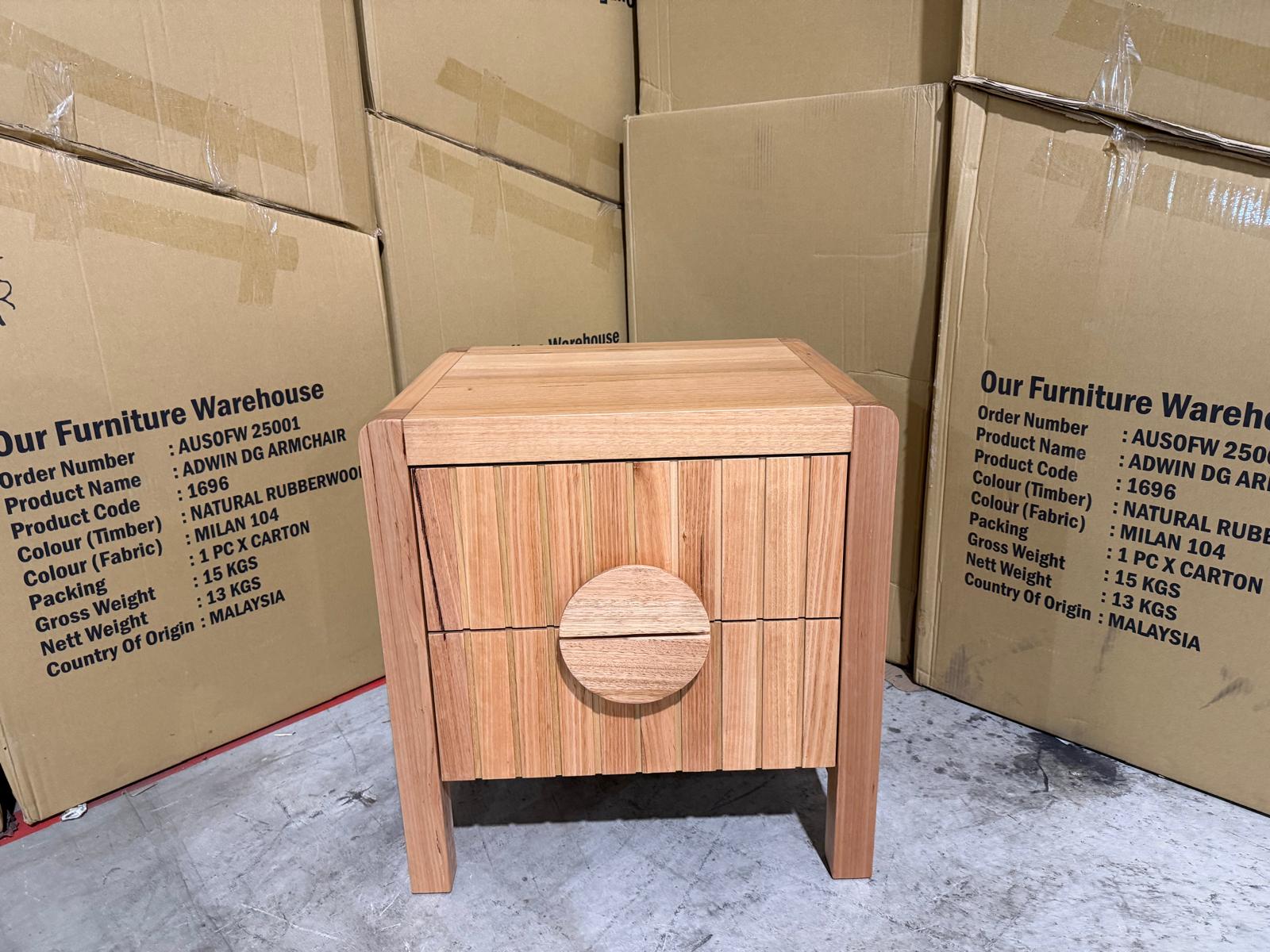 Morocco Bedside table in natural Messmate