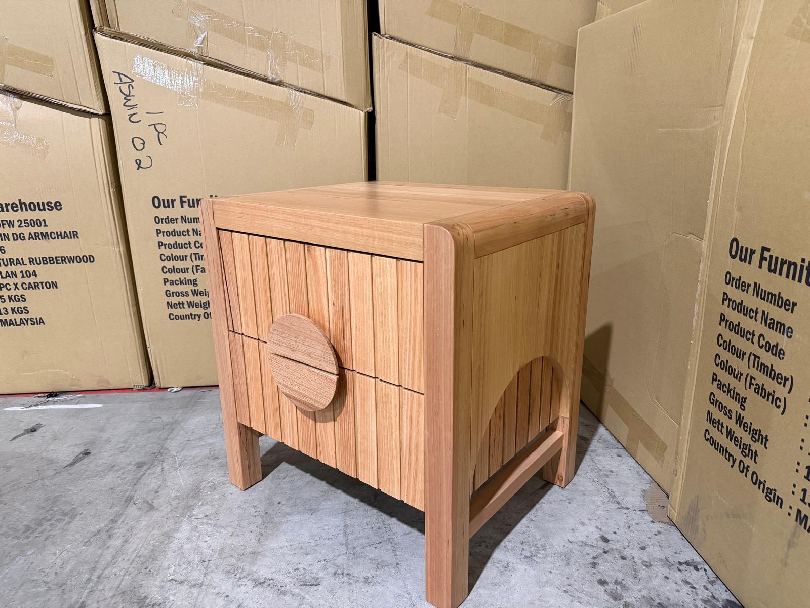 Morocco Bedside table in natural Messmate