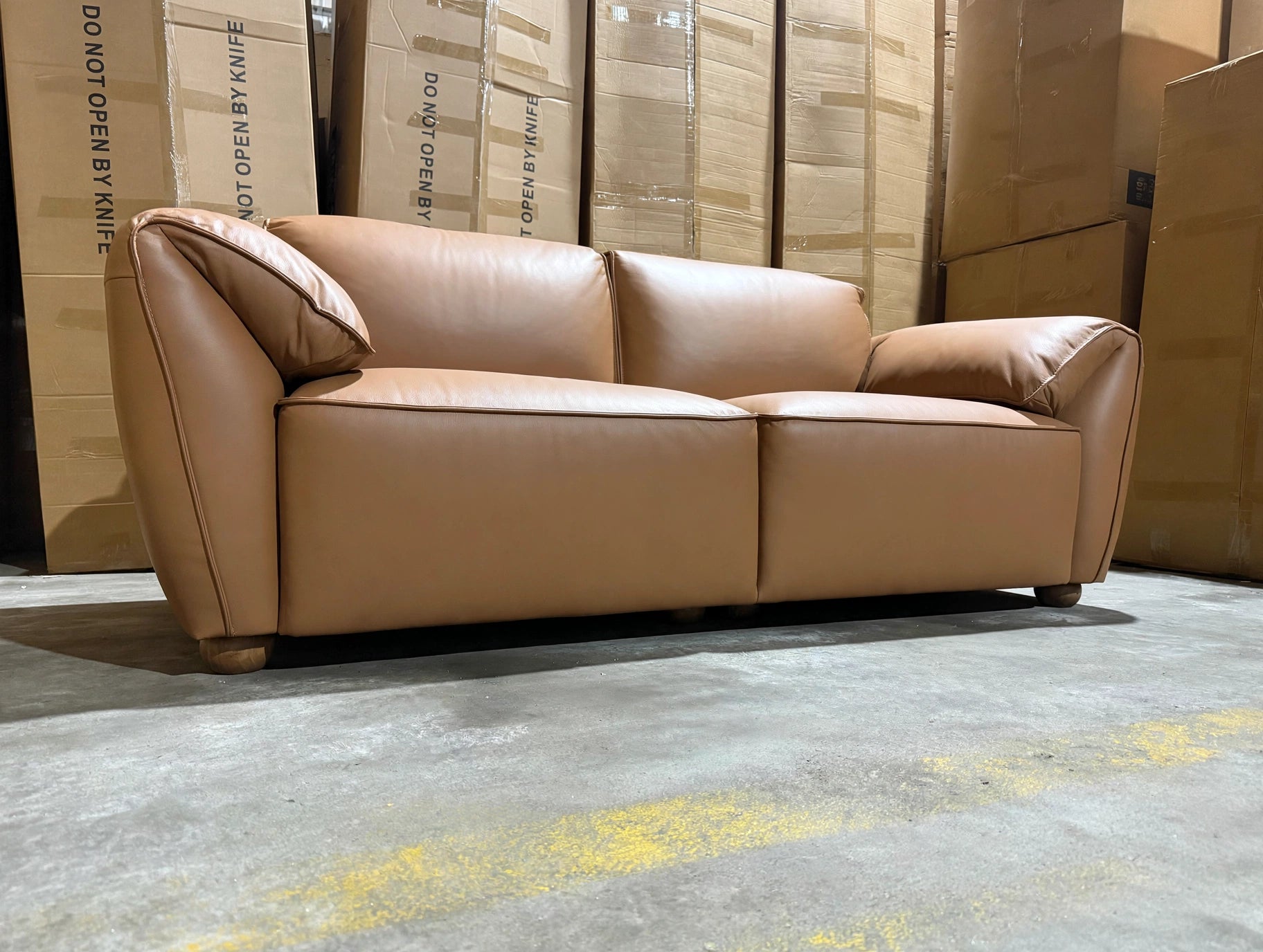 Sapphire 2 Seater Sofa in Tan Leather