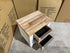 Springbrook Bed side chest with 2 draws driftwood/ white finish acacia timber