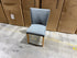 Tobago Upholstered Dining Chair Charcoal Fabric With Natural Oak Colour Leg