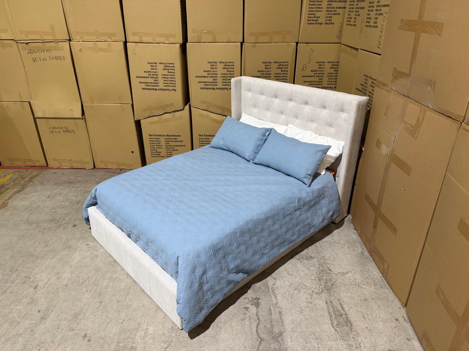 Memphis Double Bed in share 111 natural