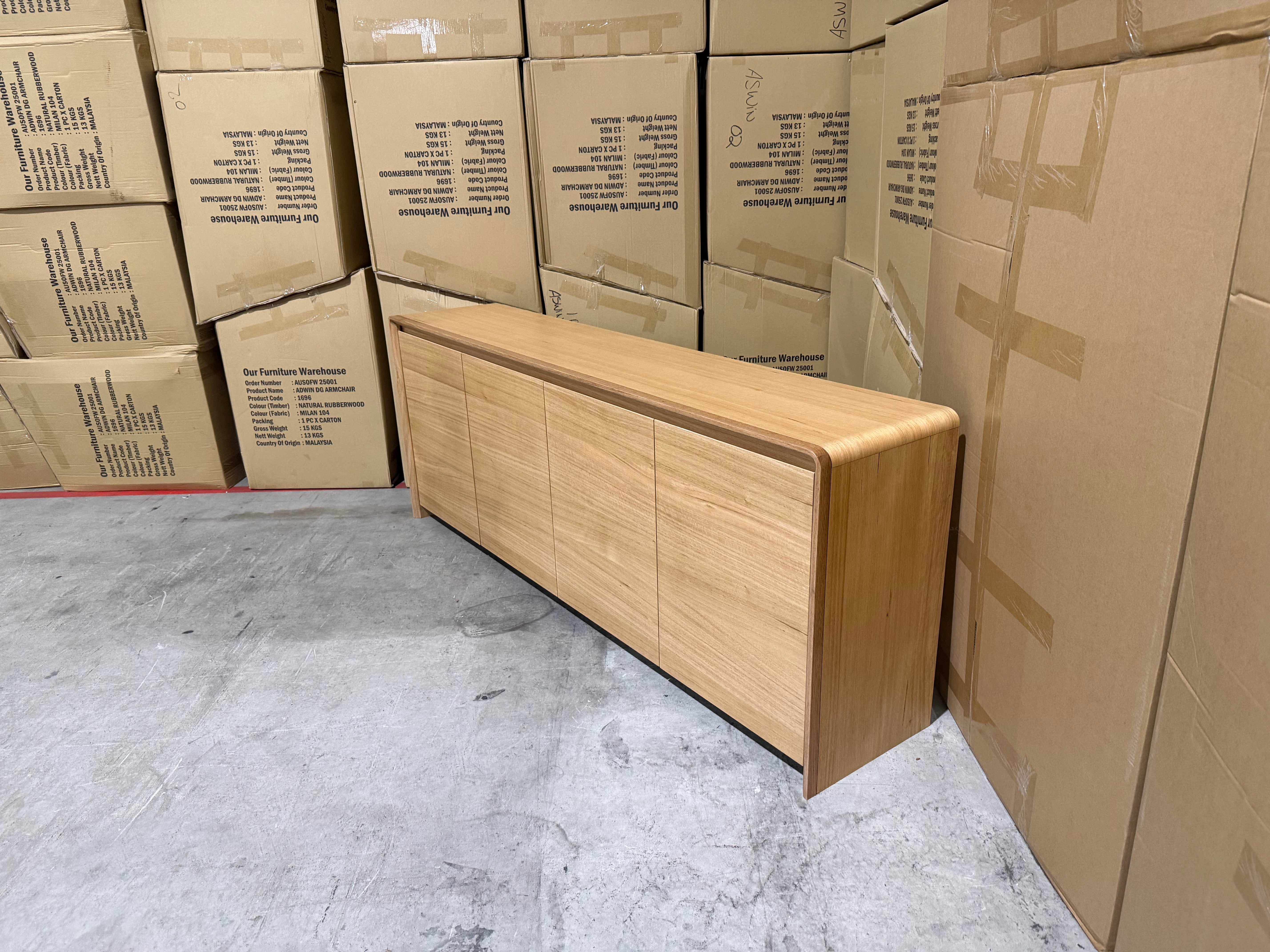 Mitcham Buffet in natural Tassie Oak Dining Range