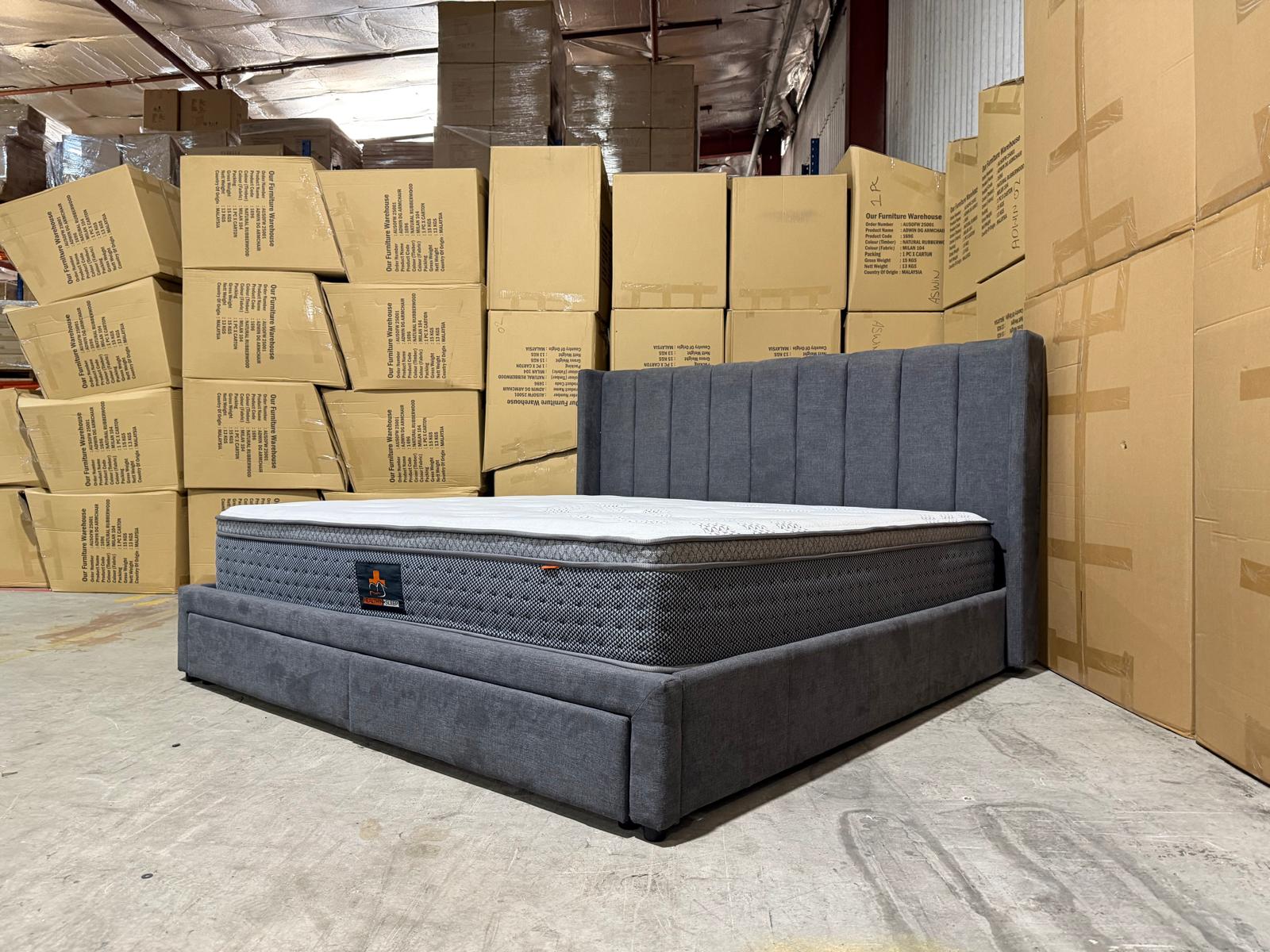Portand Super King Bed & Mattress Package