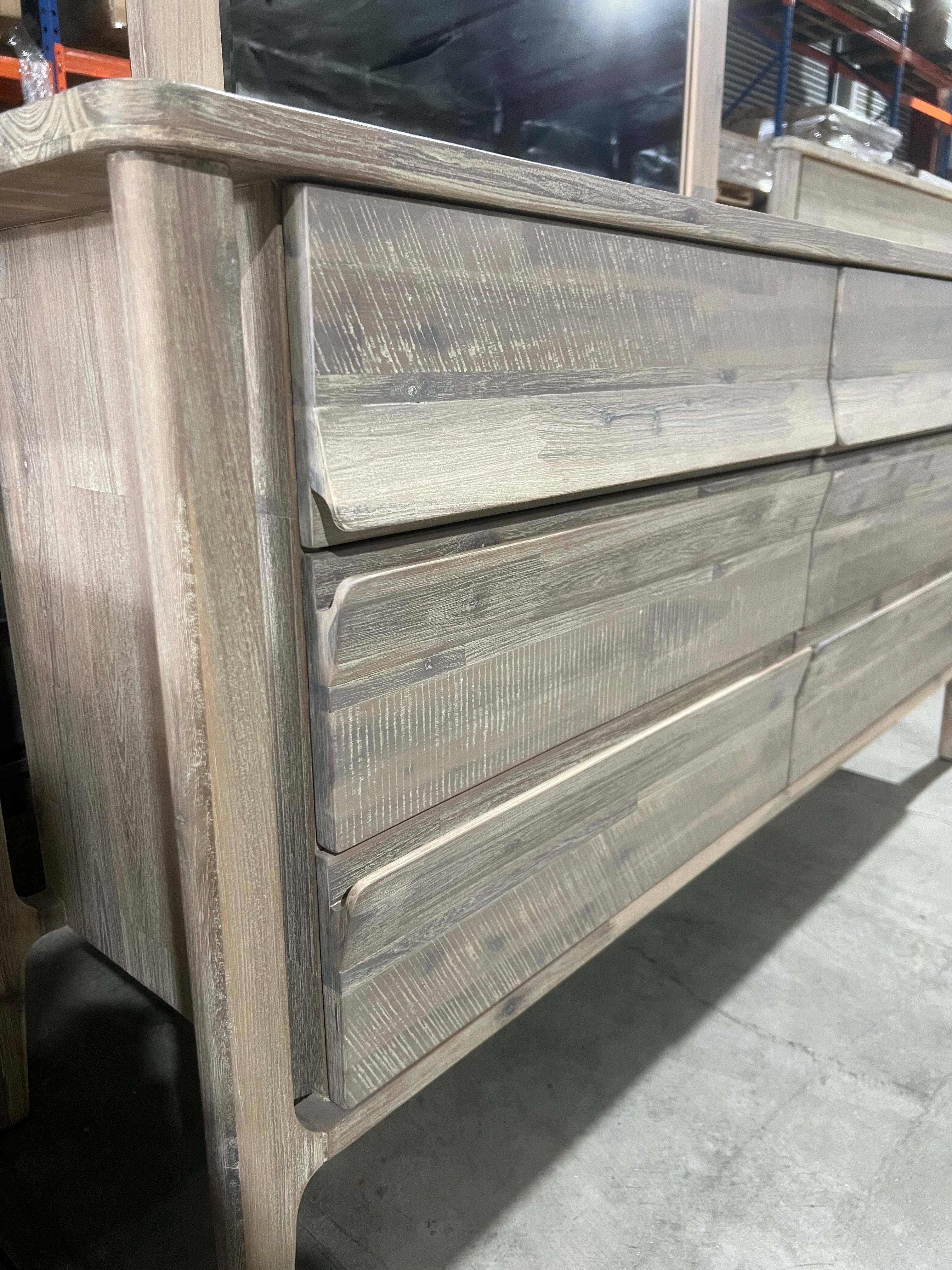 Callie Dressing Table inc mirror in acacia timber