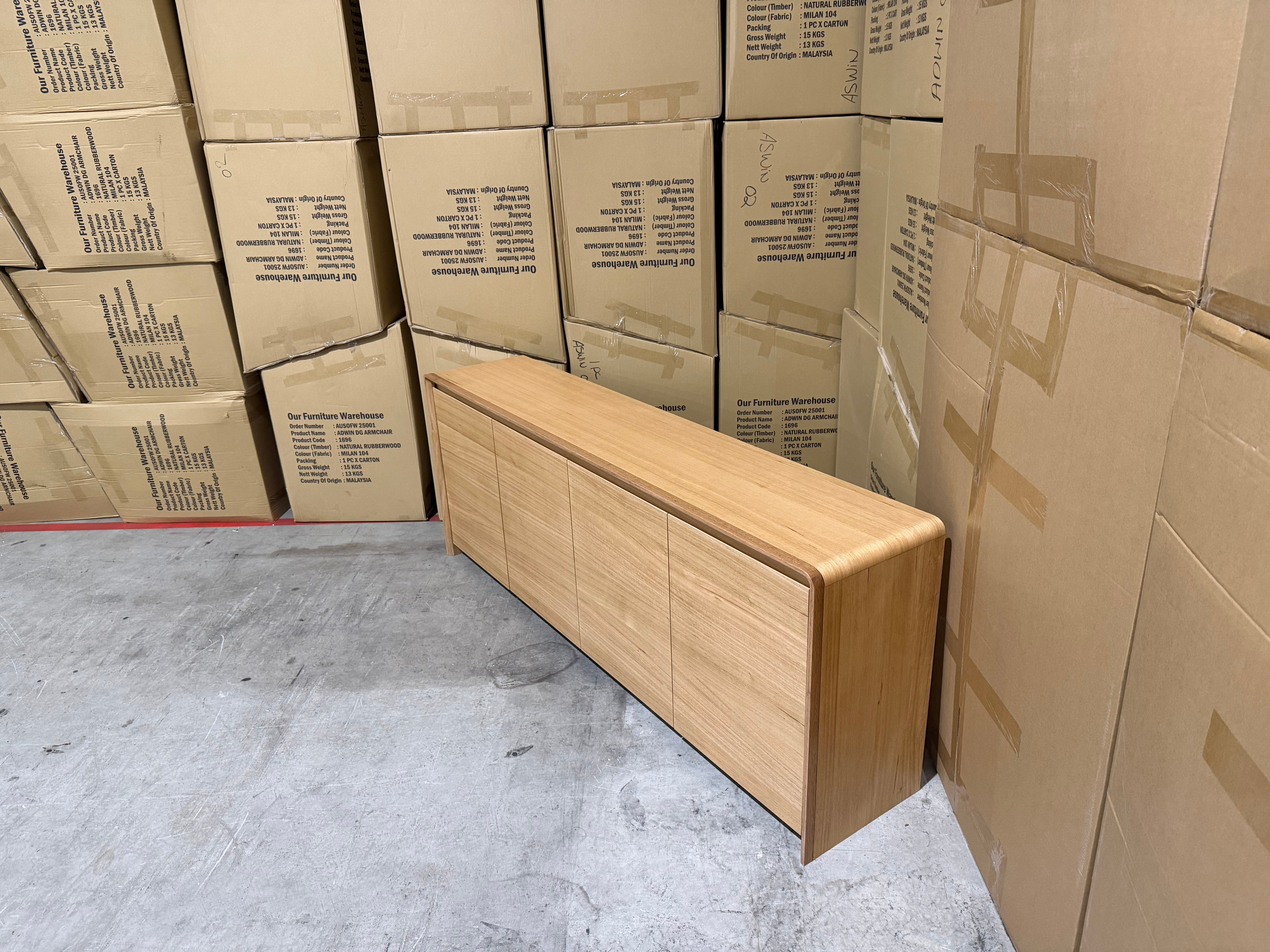 Mitcham Buffet in natural Tassie Oak Dining Range